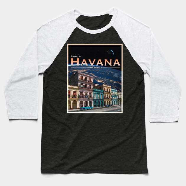 POSTCARD: HAVANA. Baseball T-Shirt by LFHCS